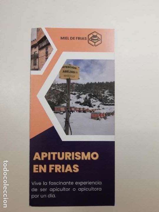 Folhetos de turismo: Folleto Apiturismo en Fr&iacute;as Miel de Fr&iacute;as Burgos Castilla y Le&oacute;n Turismo