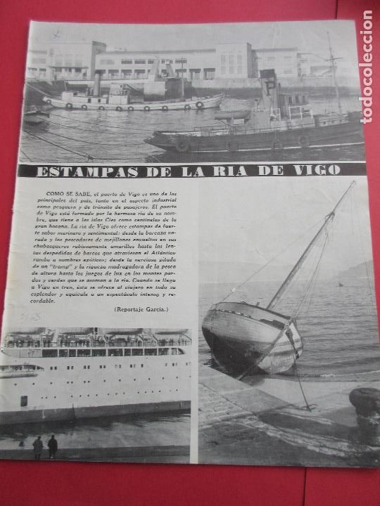Tourismusbrosch&uuml;ren: HOJA 1968 - ESTAMPAS DE LA RIA DE VIGO