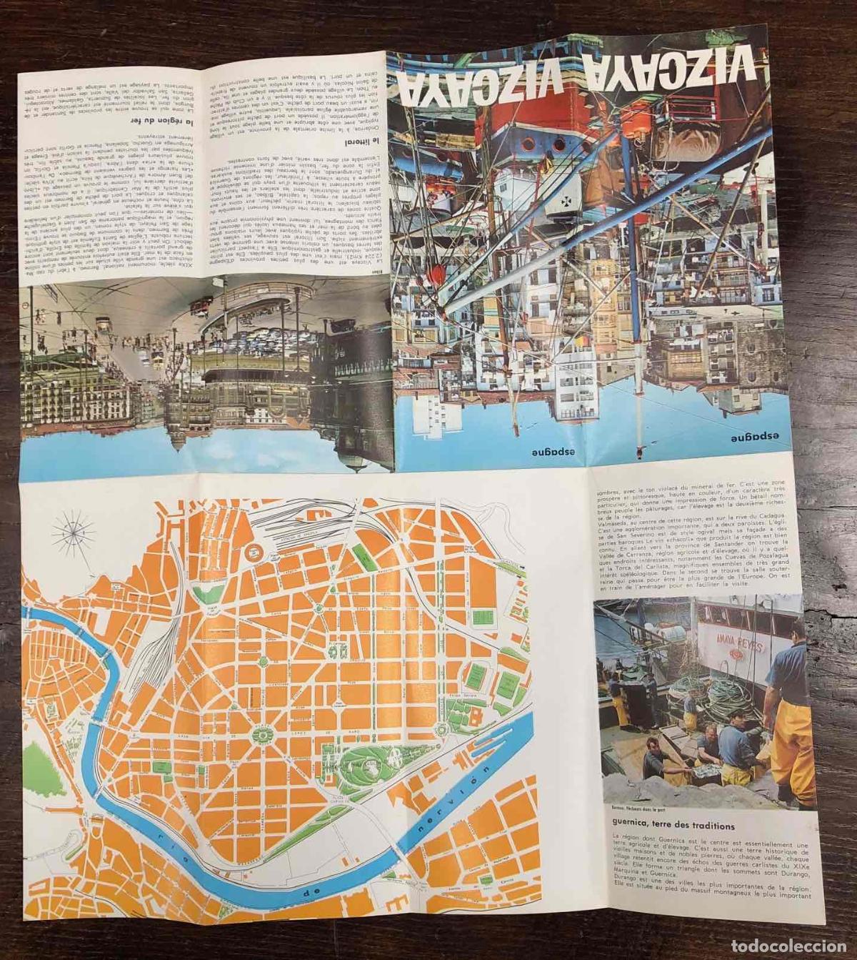 Brochures de tourisme: FOLLETO TURISMO VIZCAYA. SUBSECRETARIA DE TURISMO. EN FRANCES. A&Ntilde;O 1968