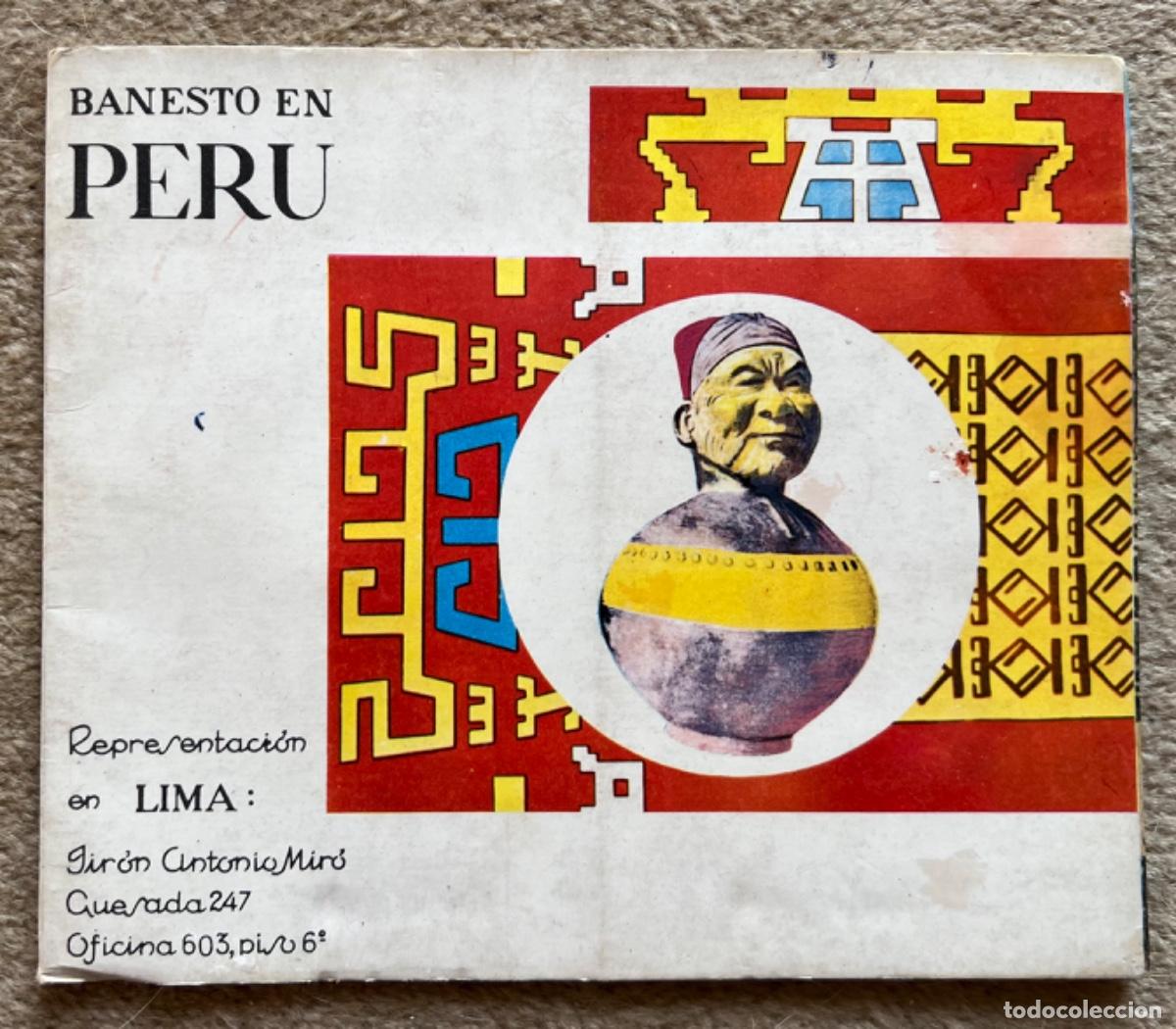 Brochures de tourisme: Folleto de Banesto en Peru (Banco Espa&ntilde;ol de Cr&eacute;dito) - Plano de Lima - A&ntilde;o 1965
