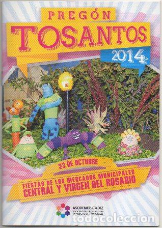 Tourismusbrosch&uuml;ren: VV.AA. FIESTAS DE CADIZ. TOSANTOS. PREGON. OCTUBRE 2014 A-FOTUR-1230