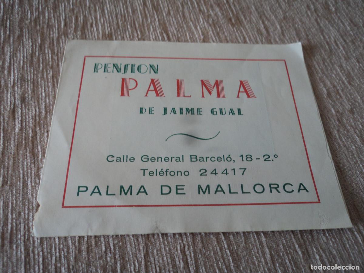 Folletos de turismo: ANTIGUO triptico, pension palma de jaime guaL, PALMA DE MALLORCA, 14 X 10 CM