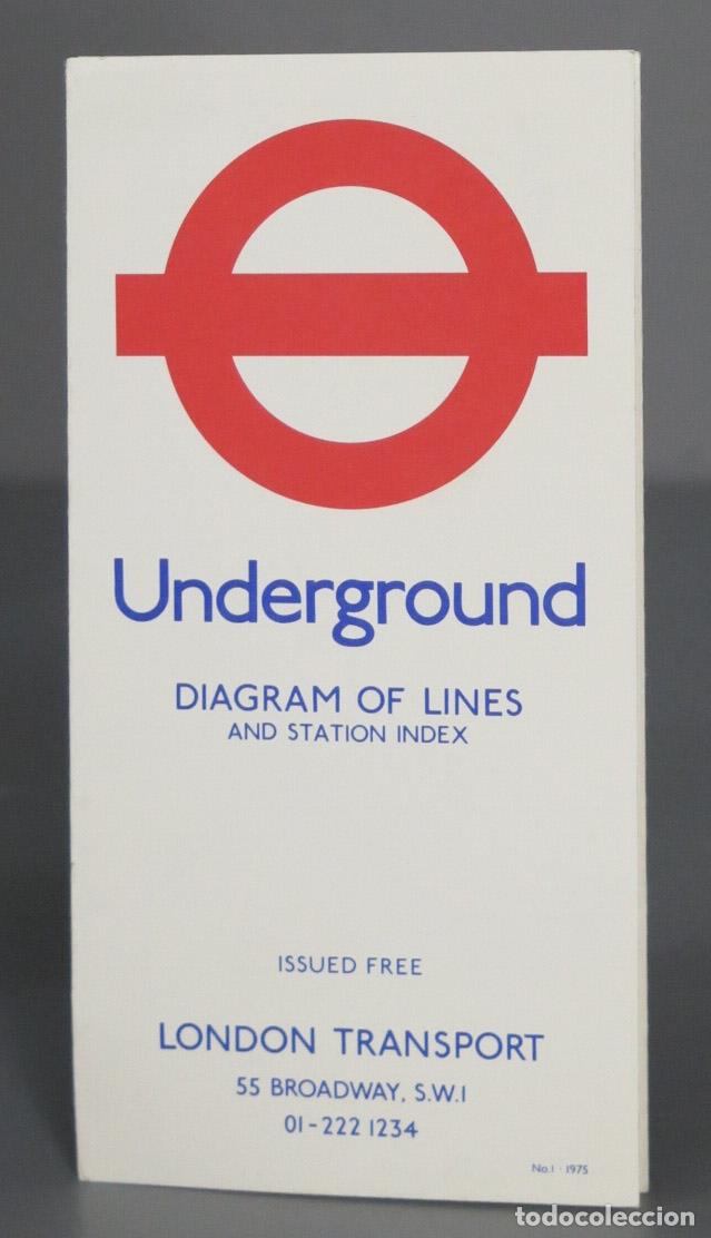 Tourismusbrosch&uuml;ren: MAPA. UNDERGROUND DIAGRAM OF LINES