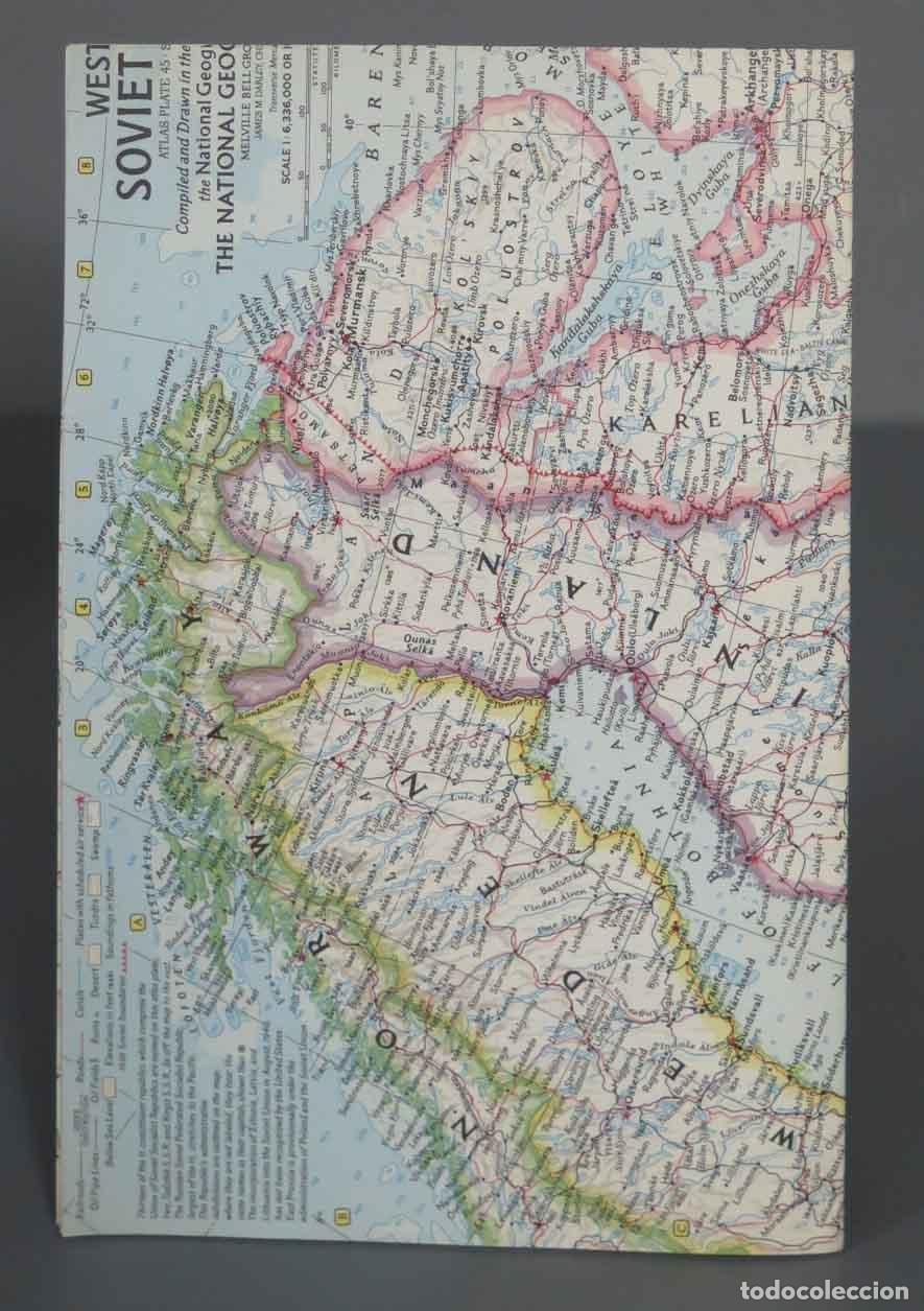 Folletos de turismo: MAPA. SOVIET NATIONAL GEOGRAPHIC - Foto 1