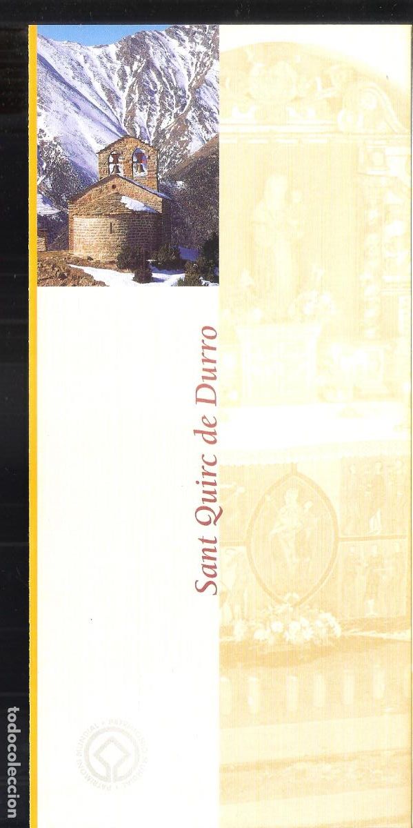Travel Brochures: Sant Quirc de Durro. Patronat Vall de Boi. Lleida. D&iacute;ptico 21X10 cm