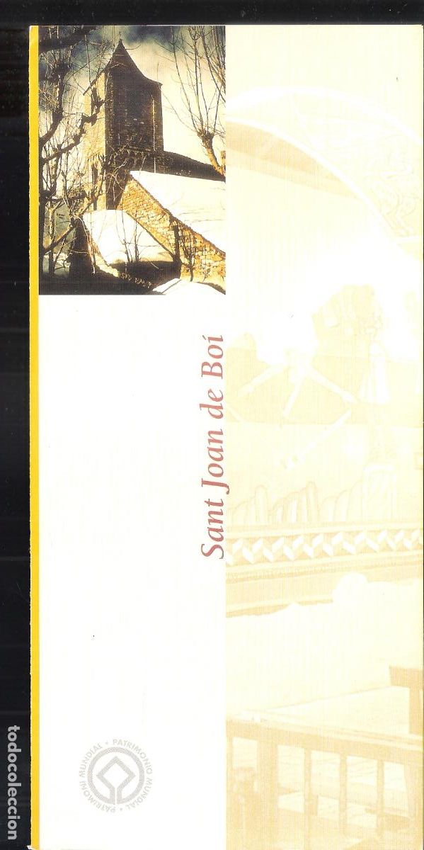 Travel Brochures: Sant Joan de Bo&iacute;. Patronat Vall de Boi. Lleida. D&iacute;ptico 21X10 cm