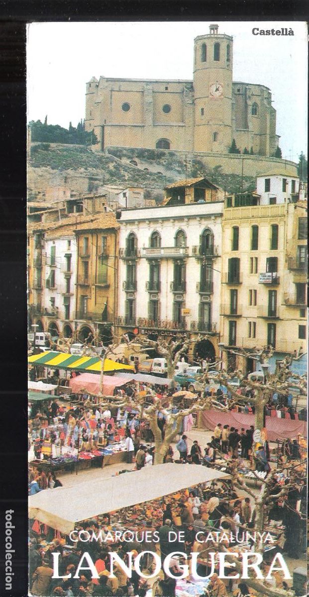 Tourismusbrosch&uuml;ren: La Noguera. Comarques de Catalunya. 1988. Generalitat de Catalunya. Desplegable. 21X10/50X32 cm.