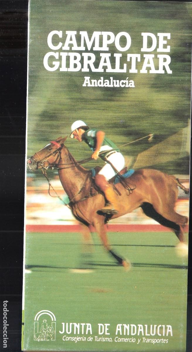 Tourismusbrosch&uuml;ren: Campo de Gibraltar. 1986 Junta de Andaluc&iacute;a. Desplegable. 22X10/40X70 cm.