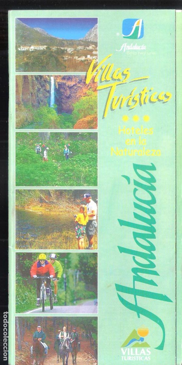 Tourismusbrosch&uuml;ren: Villas tur&iacute;sticas. Hoteles en la naturaleza. Hotel. Junta de Andaluc&iacute;a. 21X10 cm. S/P (40 pags.)