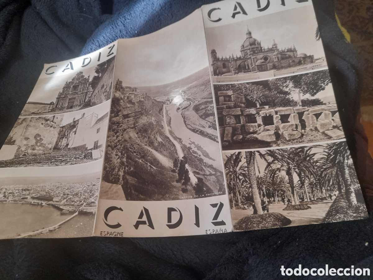 Tourismusbrosch&uuml;ren: Antiguo folleto tur&iacute;stico de C&aacute;diz
