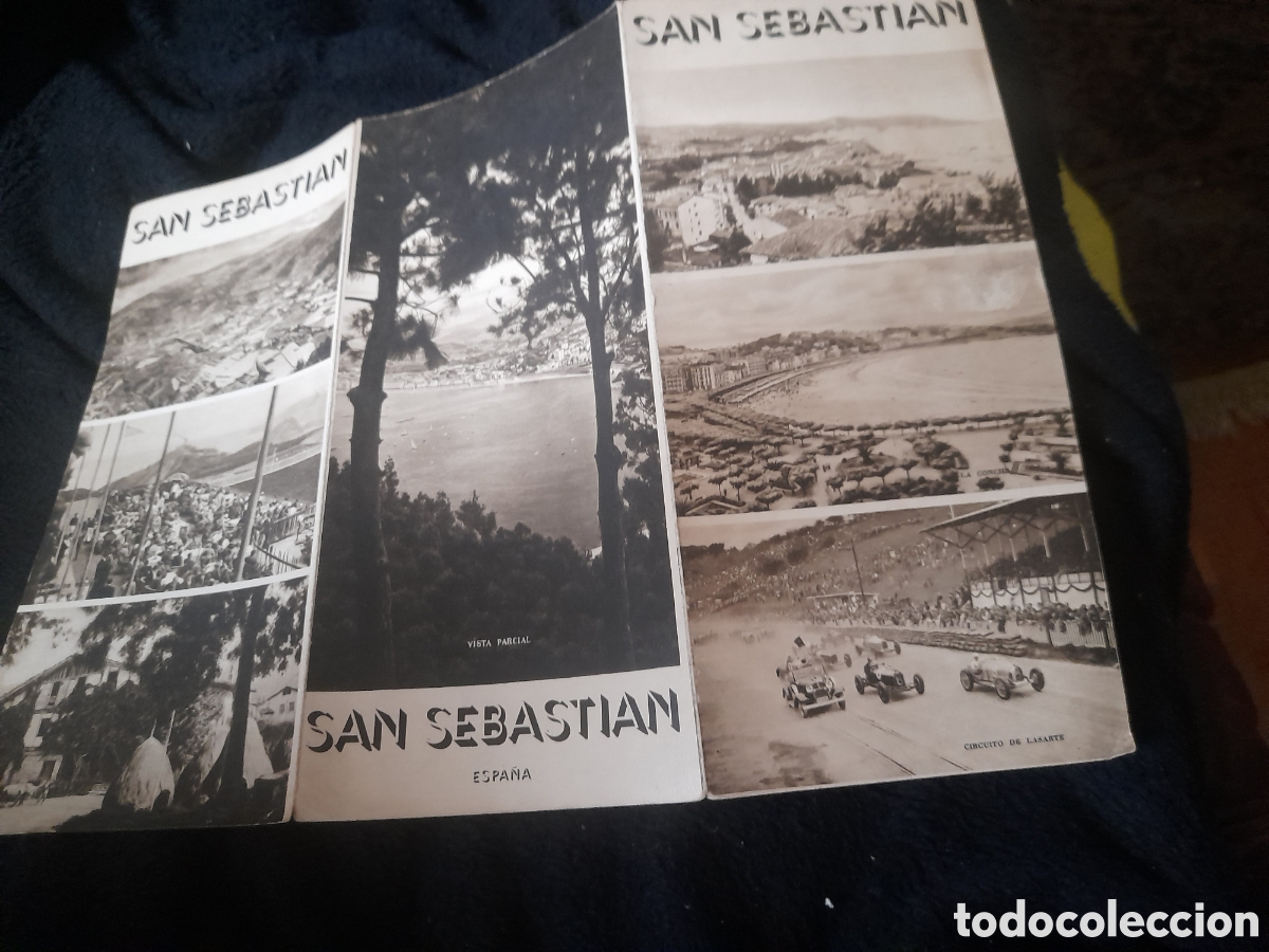 Tourismusbrosch&uuml;ren: Antiguo folleto tur&iacute;stico de San Sebasti&aacute;n