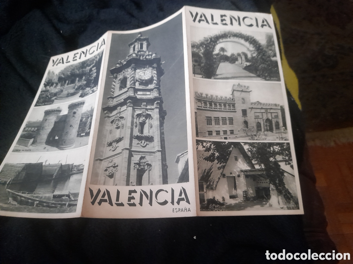 Tourismusbrosch&uuml;ren: Antiguo folleto tur&iacute;stico de Valencia