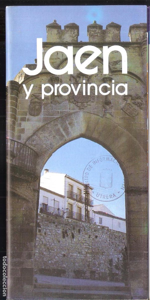 Tourismusbrosch&uuml;ren: Jaen y provincia.1985. Junta de Andaluc&iacute;a. Desplegable 21X10 /40x80 cm. Espa&ntilde;ol