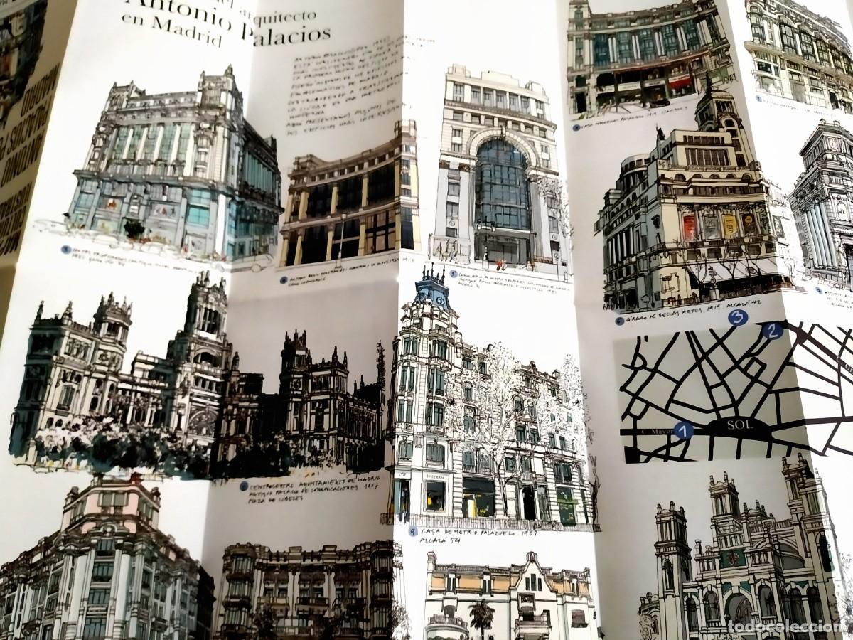 Folhetos de turismo: ANTONIO PALACIOS POR MADRID - MAPA ILUSTRADO - NUEVO