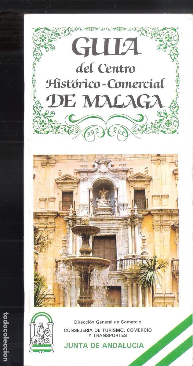 Folletos de turismo: Gu&iacute;a del Centro Hist&oacute;rico-Comercial de Granada. Junta de Andaluc&iacute;a. 21X10. 42 pags.