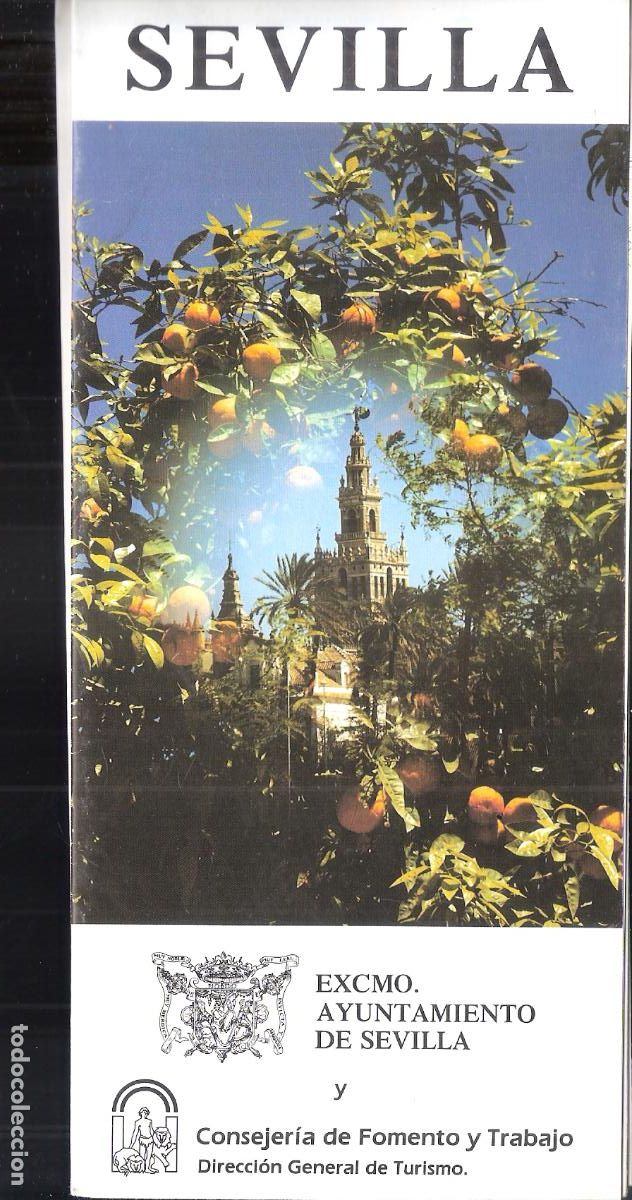 Tourismusbrosch&uuml;ren: Sevilla. Plano. 1987. Ayuntamiento de Sevilla. Desplegable. 22X10 / 44x60 cm.