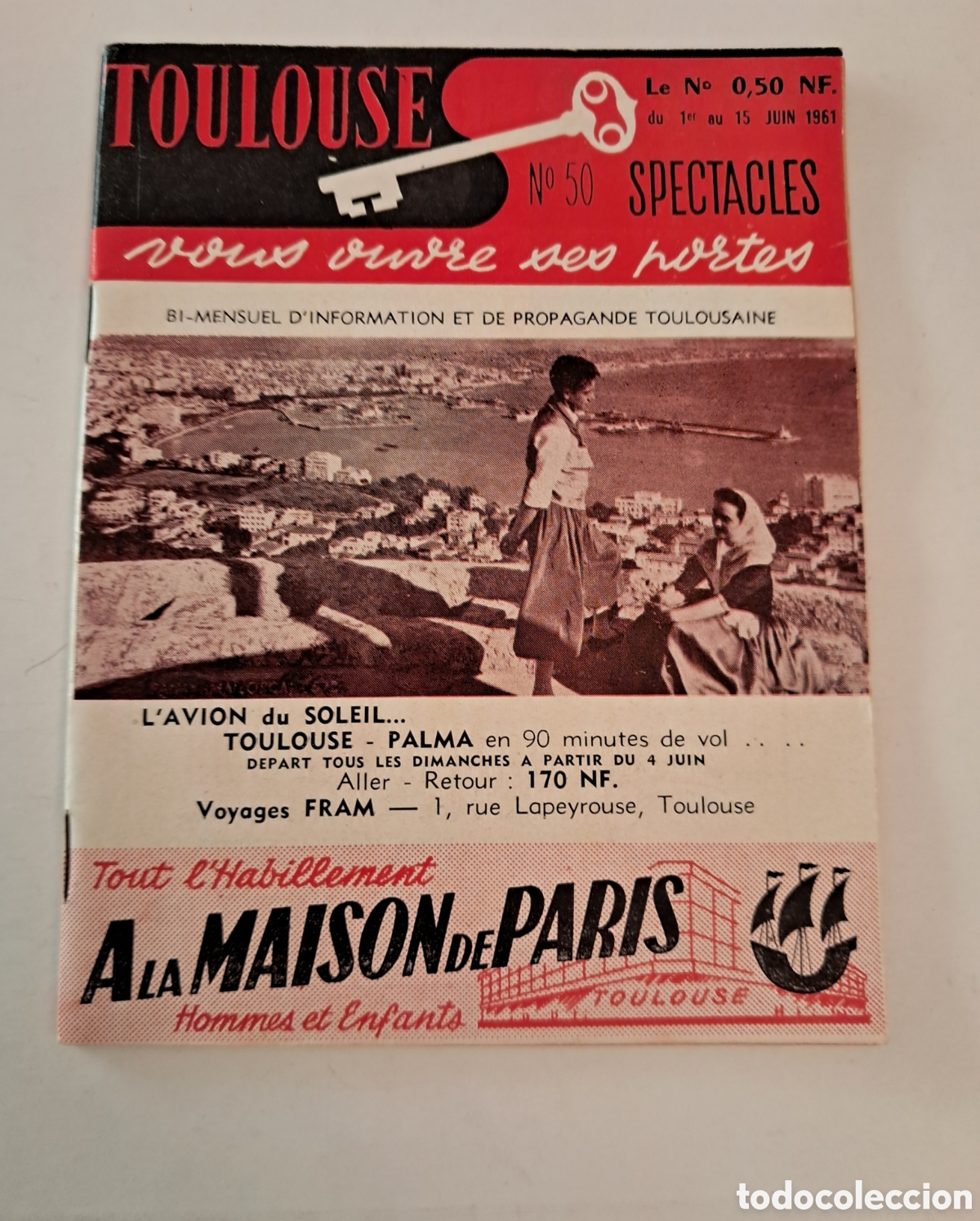Brochures de tourisme: Revista Toulouse 1961