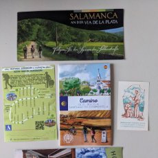 Folletos de turismo: RUTA DE LA PLATA - CAMINO DE SANTIAGO -FOLLETOS MAPAS DOCUMENTACION - CASTILLA LEON EXTREMADURA