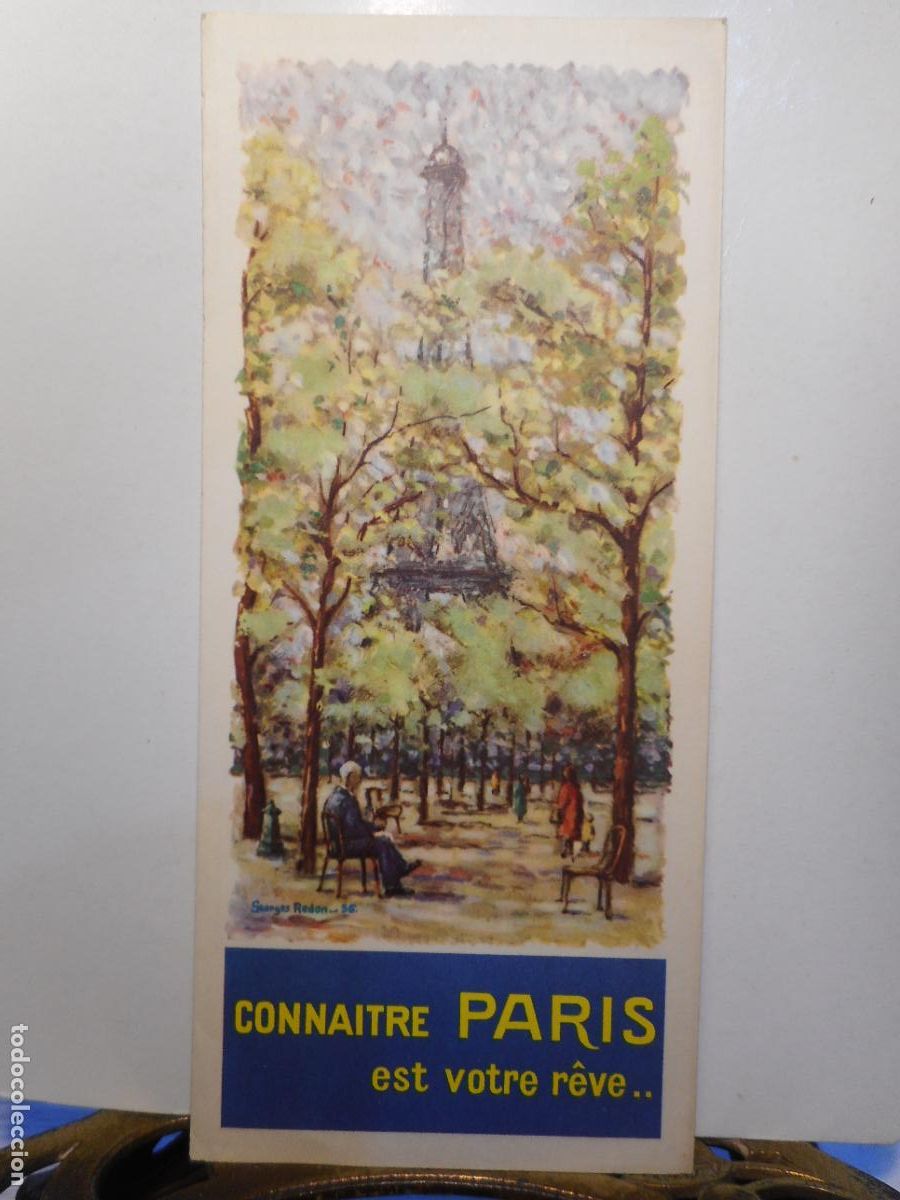 Tourismusbrosch&uuml;ren: ANTIGUO FOLLETO RATP 1956. REGIE AUTONOME TRANSPORTS PARISIENS. PARIS FRANCE
