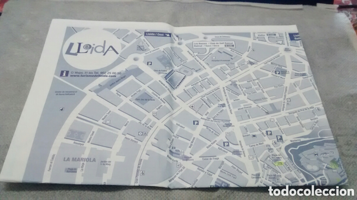 Brochures de tourisme: PLANO DE LLEIDA, LERIDA, CON INDICACION DE LUGARES A VISITAR