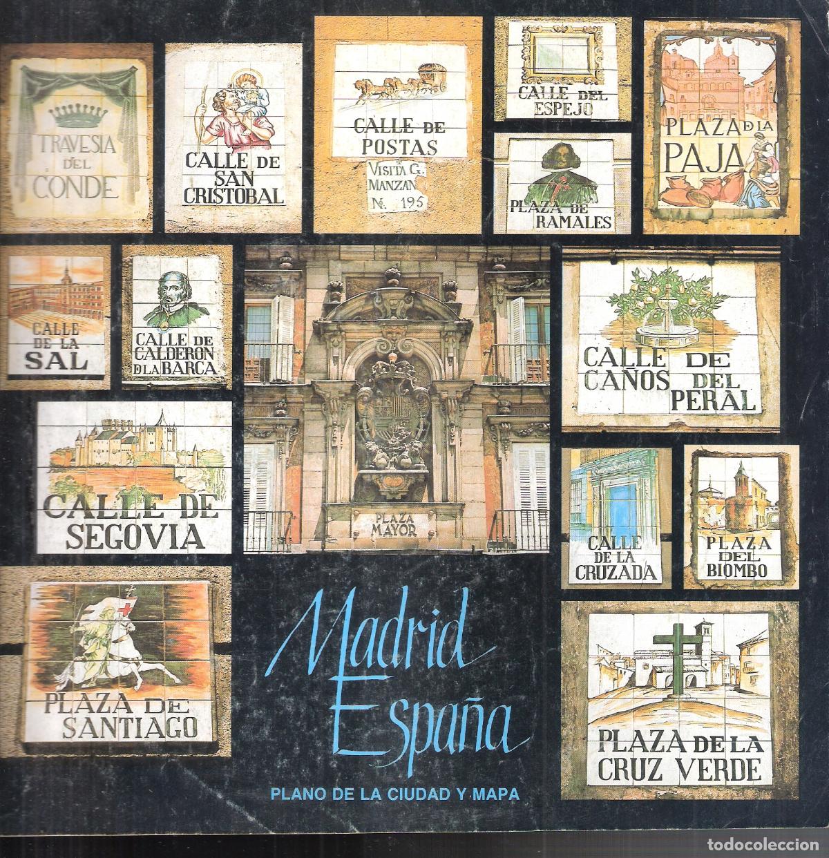Brochures de tourisme: Madrid. Espa&ntilde;a. Pano de ciudad y mapa. Secret&ordf; Gral. Turismo. Desplegable 22X22 / 44X44 cm.
