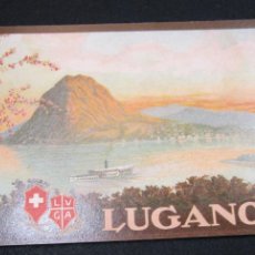 Folletos de turismo: LUGANO. LE PAYS DES FLEURS ET DU SOLEIL, 1920. SUIZA