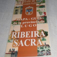 Folletos de turismo: MAPA-GUIA DE LA PROVINCIA DE LUGO RIBEIRA SACRA