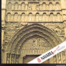 Folletos de turismo: SANGÜESA. NAVARRA. RUTAS VIVAS. 1988. GOBIERNO DE NAVARRA. TRIPTICO. 21X21 CM.