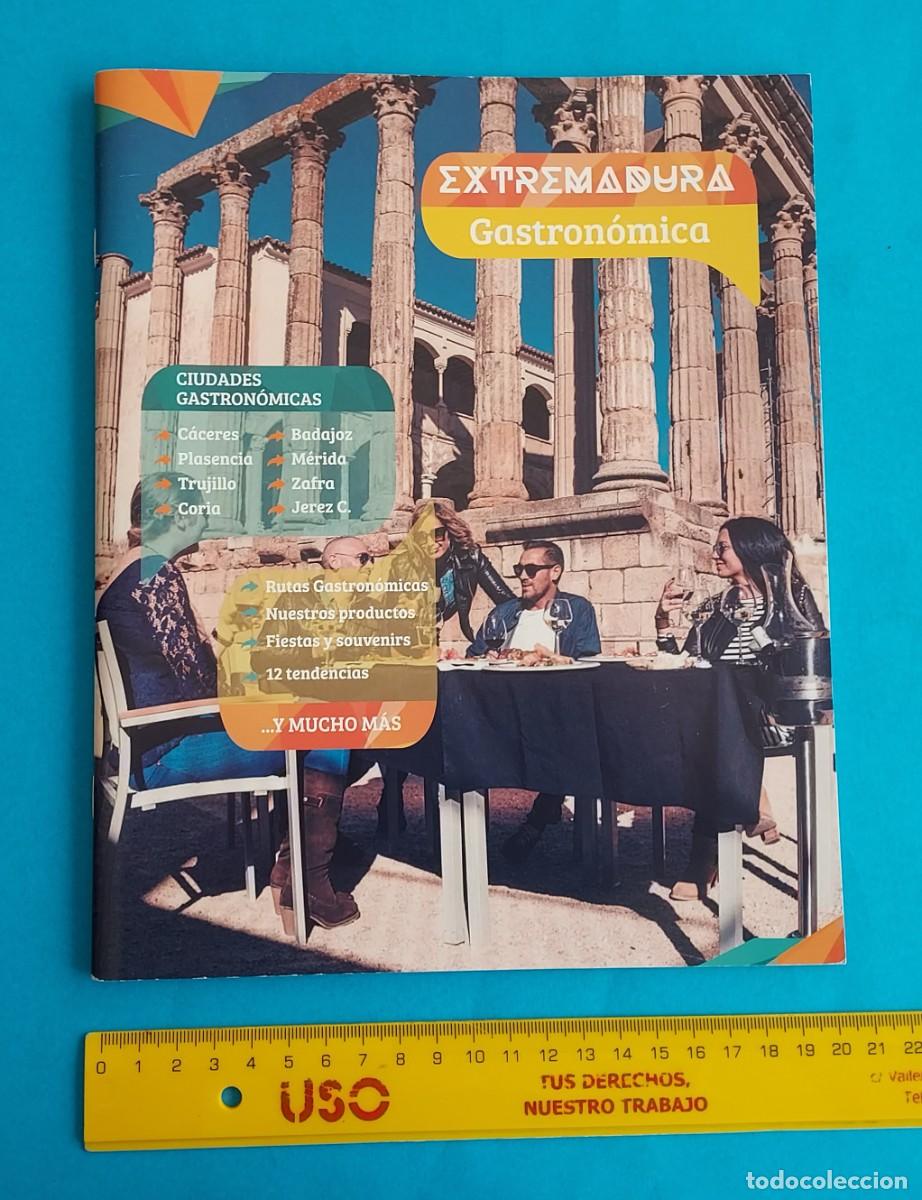 Tourismusbrosch&uuml;ren: EXTREMADURA GASTRON&Oacute;MICA. C&Aacute;CERES, PLASENCIA, TRUJILLO, CORIA. BADAJOS, M&Eacute;RIDA, ZAFRA, JEREZ&hellip;