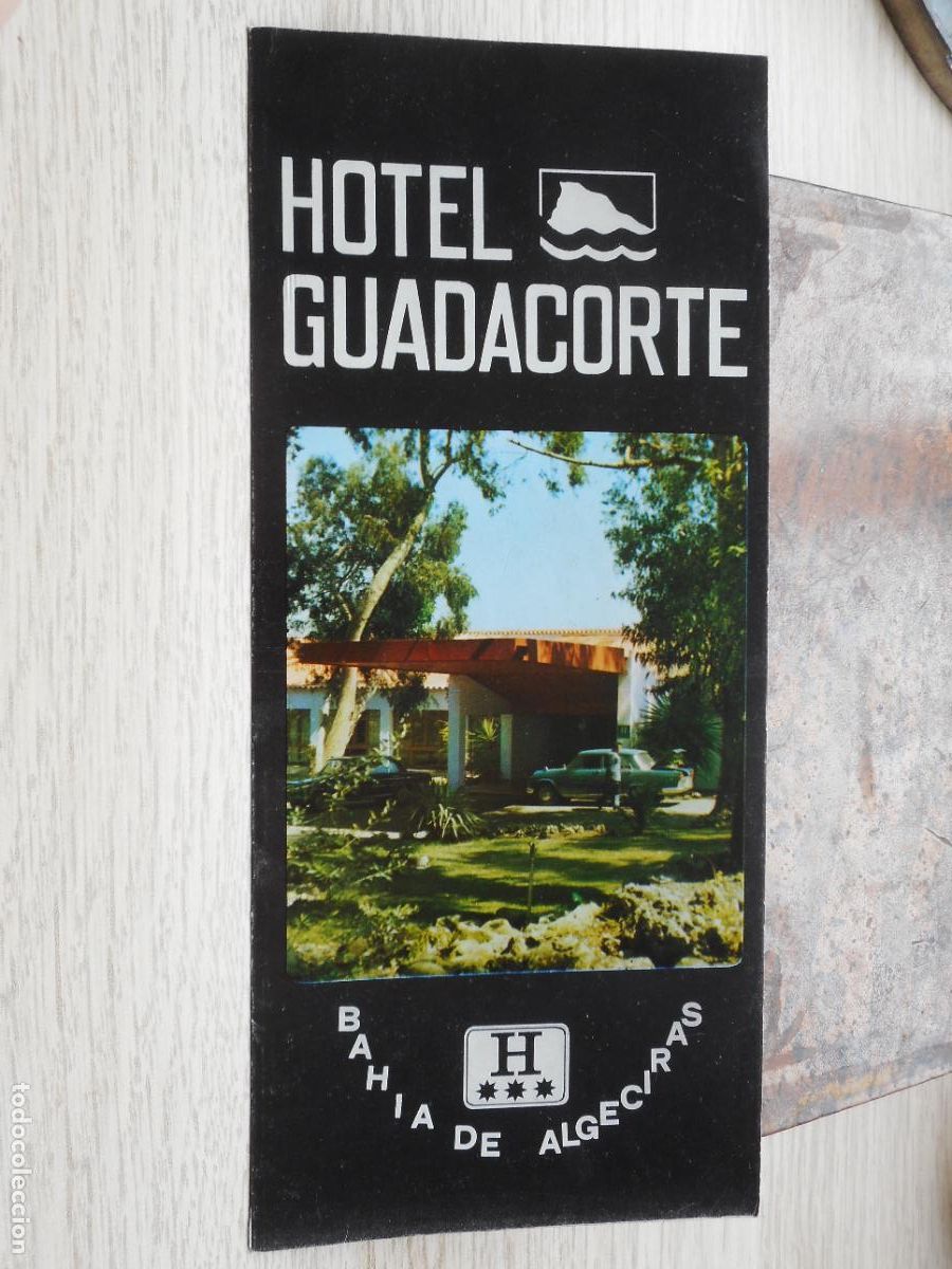 Folhetos de turismo: ANTIGUO TRIPTICO HOTEL GUADACORTE. BAHIA DE ALGECIRAS CADIZ 1975