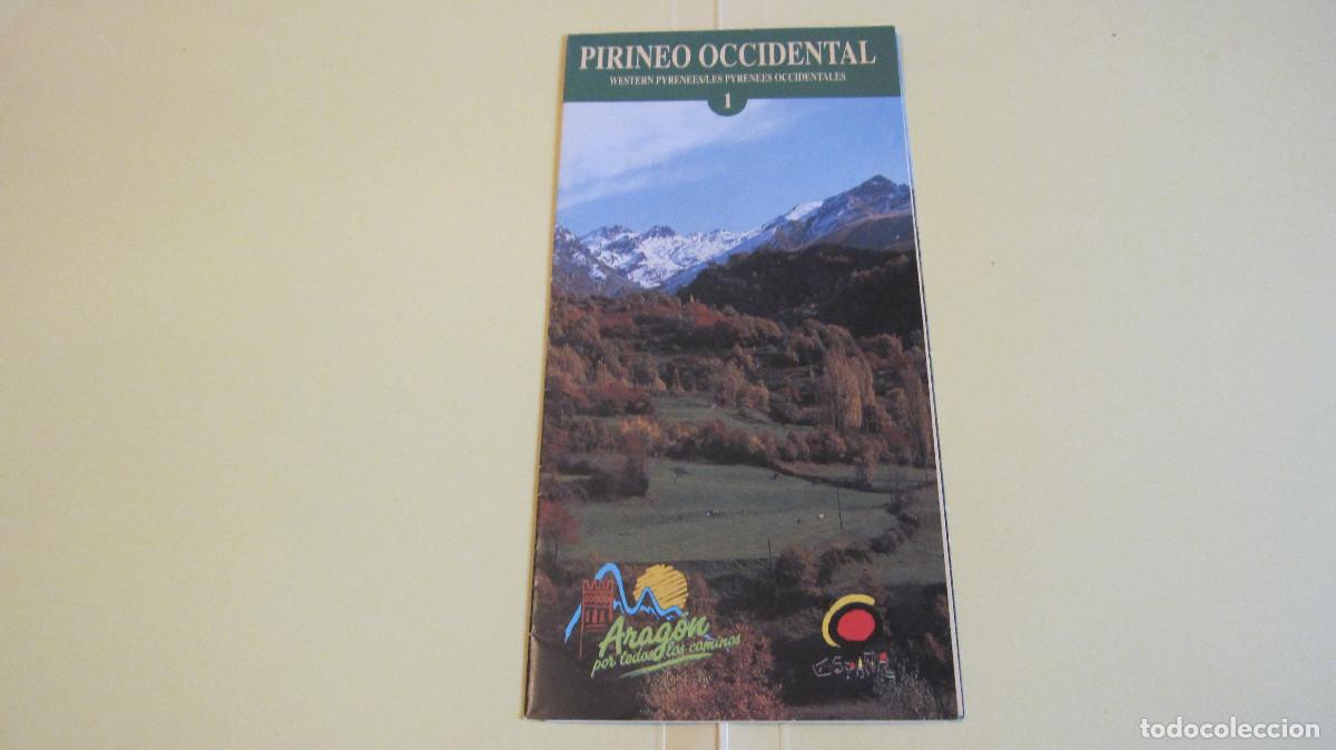 Tourismusbrosch&uuml;ren: GUIAS TURISTICAS DE ARAGON PIRINEO OCCIDENTAL. CERRADO:10,5X21, ABIERTO:40X42