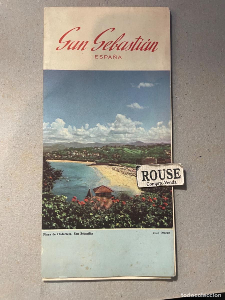 Tourismusbrosch&uuml;ren: TURISMO - ANTIGUO FOLLETO DESPLEGABLE COSTA VASCA , SAN SEBASTIAN - 1981 - 26 PAG- CERRADO 21X10 CM.