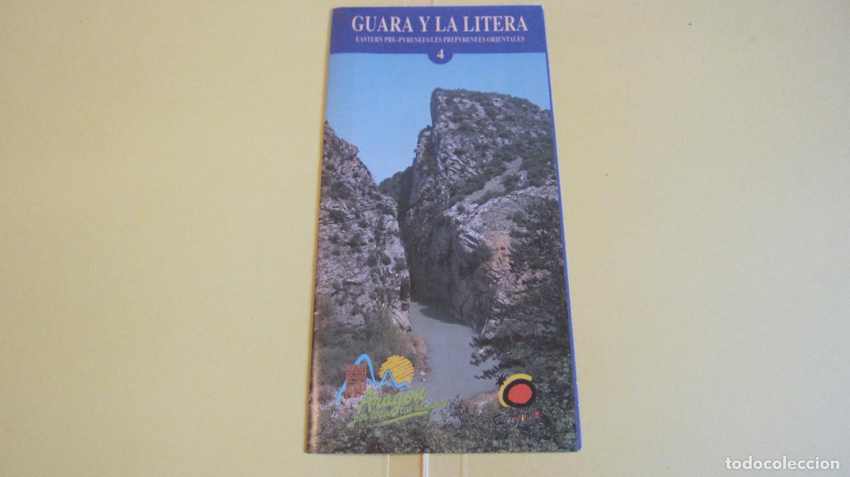 Tourismusbrosch&uuml;ren: GUIAS TURISTICAS DE ARAGON GUARA Y LA LITERA. CERRADO:10,5X21, ABIERTO:40X42