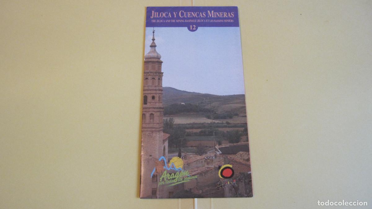 Tourismusbrosch&uuml;ren: GUIAS TURISTICAS DE ARAGON JILOCA Y CUENCAS MINERAS. CERRADO:10,5X21, ABIERTO:40X42