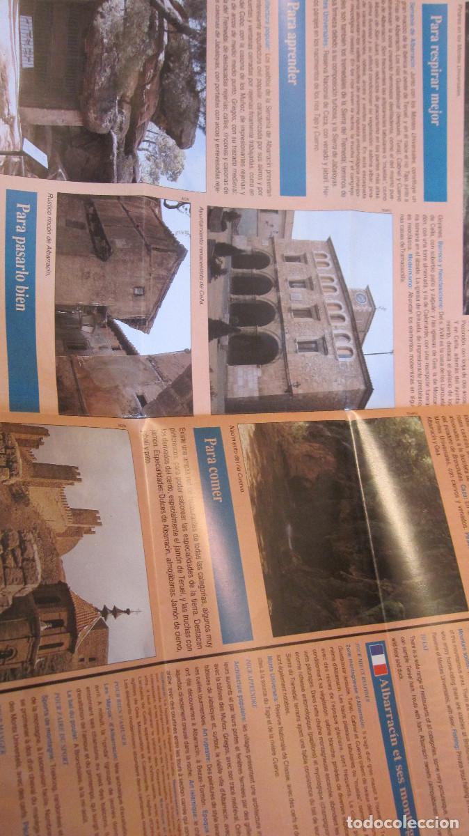 Tourismusbrosch&uuml;ren: GUIAS TURISTICAS DE ARAGON SERRANIA DE ALBARRACIN. CERRADO:10,5X21, ABIERTO:40X42
