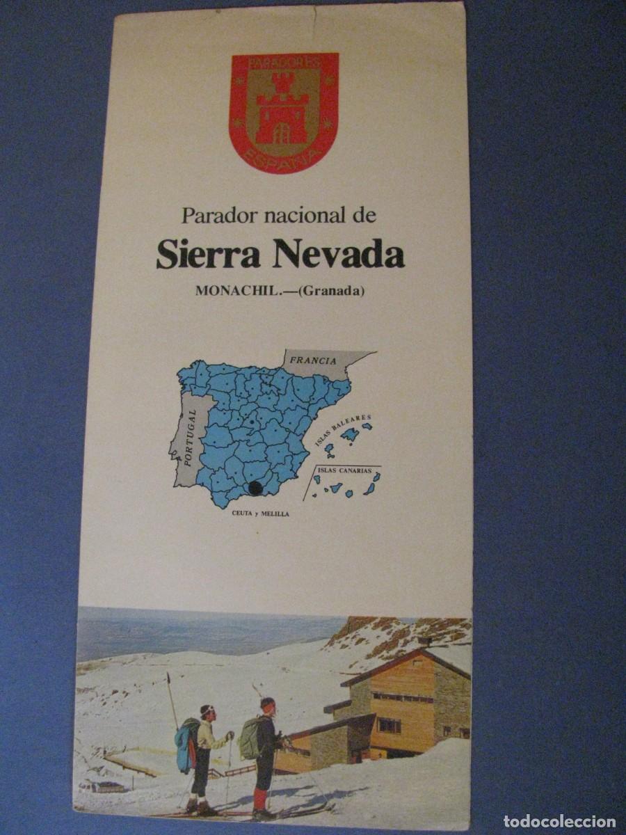 Travel Brochures: PARADOR NACIONAL DE SIERRA NEVADA, MONACHIL, GRANADA. SECRETARIA ESTADO DE TURISMO, ENINGLES, 1980