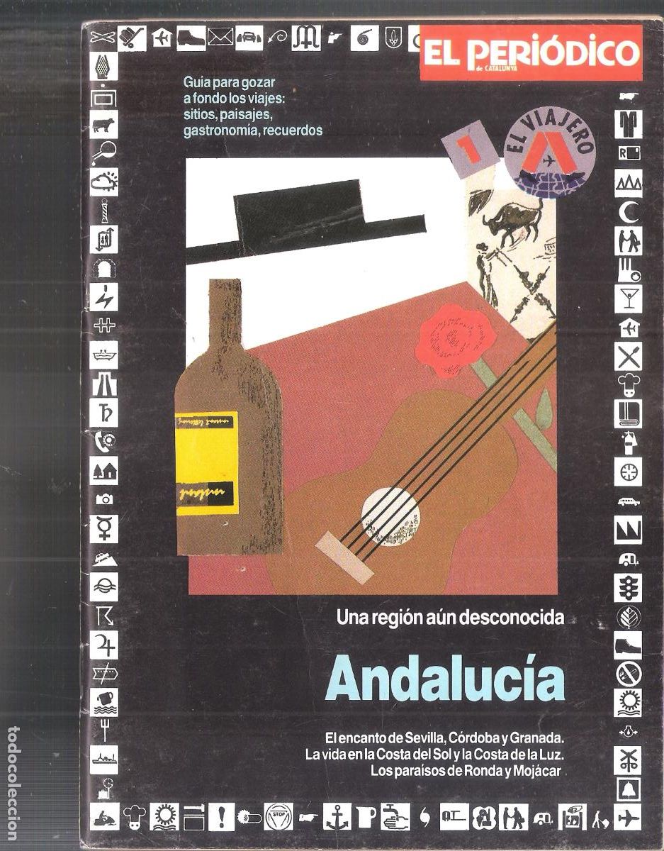 Folhetos de turismo: Andaluc&iacute;a. Una regi&oacute;n a&uacute;n desconocida. El Viajero n&ordm; 1. El Periodico de Catalunya. 21X15 cm. 50 pags