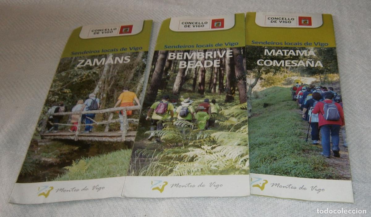 Tourismusbrosch&uuml;ren: sendeiros locais de vigo tres folletos Zamans - Bembrive Beade - Matama comesa&ntilde;a