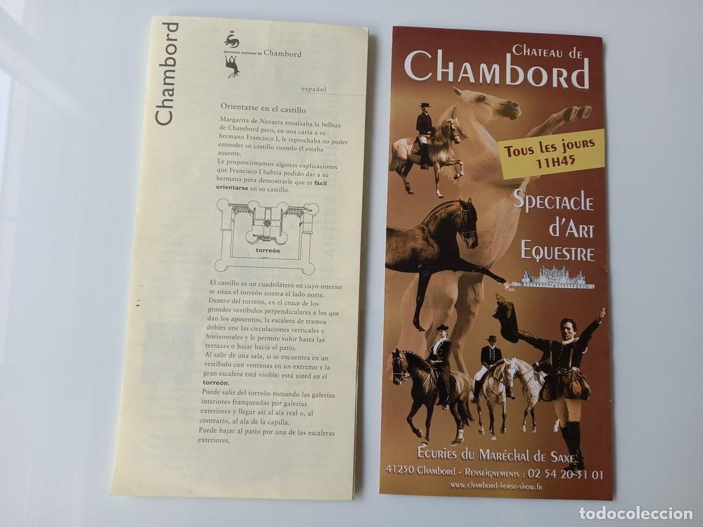Tourismusbrosch&uuml;ren: CHATEAU DE CHAMBORD. Spectacle d&rsquo;art equestre + Gu&iacute;a de visitas imprescindibles (Loira, Francia)