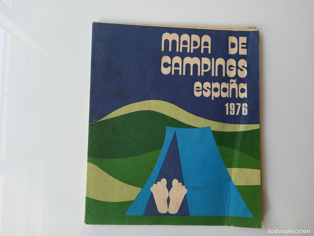Tourismusbrosch&uuml;ren: MAPA DE CAMPINGS ESPA&Ntilde;A 1976.