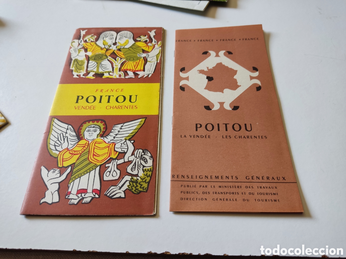 Brochures de tourisme: Gu&iacute;a tur&iacute;stica poitou Francia 1954