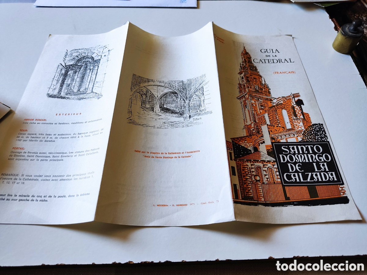 Brochures de tourisme: Gu&iacute;a tur&iacute;stica Santo Domingo de la Calzada 1971 en franc&eacute;s