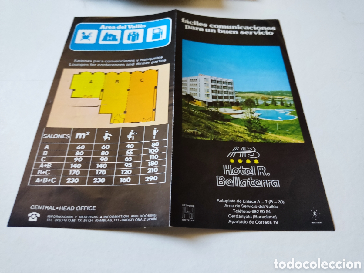 Brochures de tourisme: Folleto tur&iacute;stico hotel bellaterra