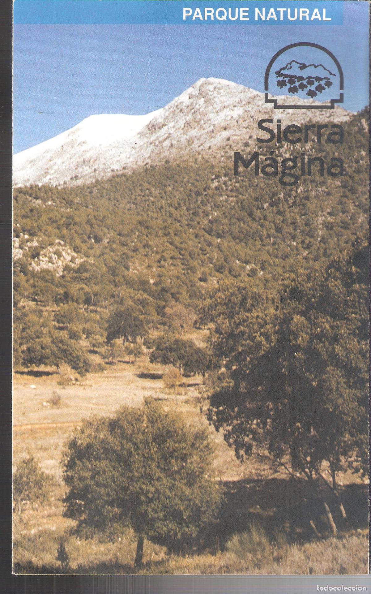 Brochures de tourisme: Sierra M&aacute;gina. Parque Natural. Ja&eacute;n. Junta de Andaluc&iacute;a, Cuadr&iacute;ptico. 24X15 cm.