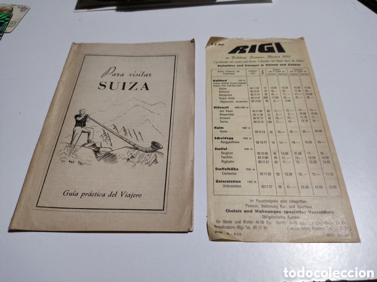 Travel Brochures: Folleto tur&iacute;stico Suiza