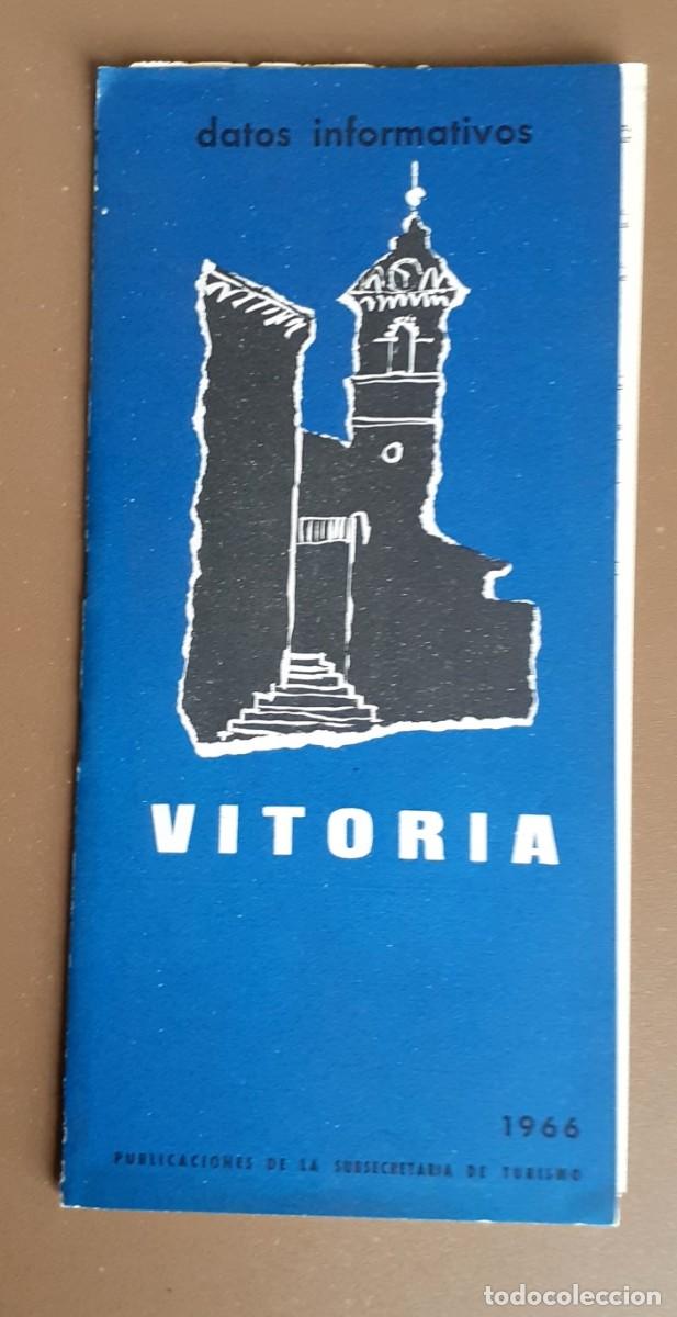 Travel Brochures: Folleto tur&iacute;stico VITORIA 1966 - 2 despegables