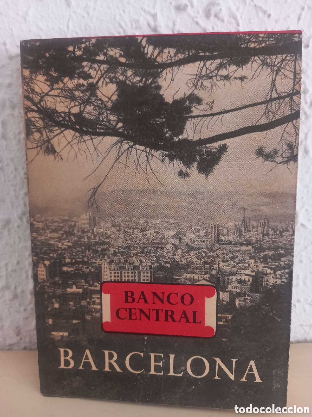 Brochures de tourisme: Banco Central. Barcelona. Publicidad con mapa desplegable. A&ntilde;os 1930s