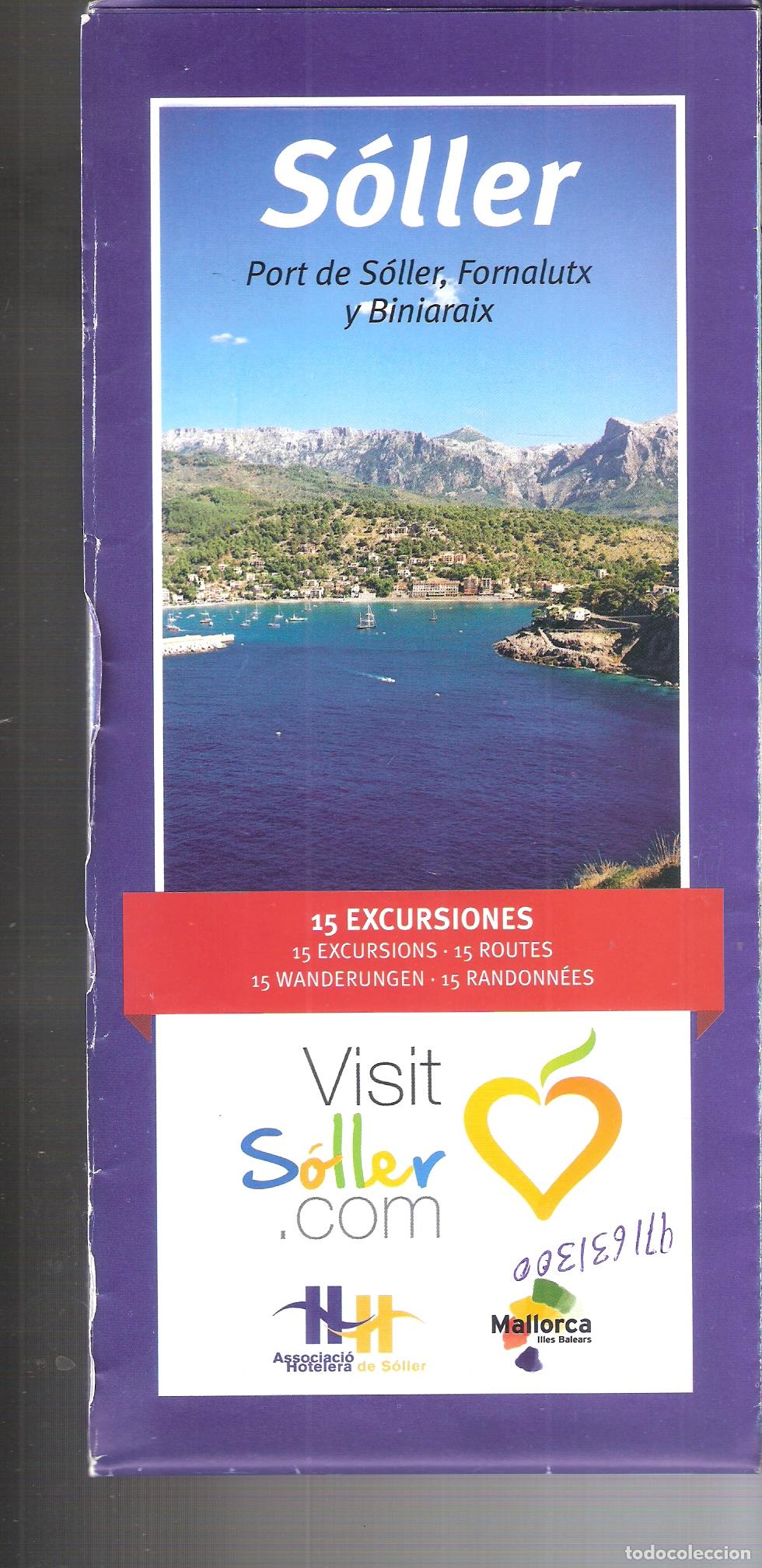 Travel Brochures: Port de Sller, Fornalutx y Binia raix. 15 excursiones. Desplegable. 24X11 / 48X66 cm.