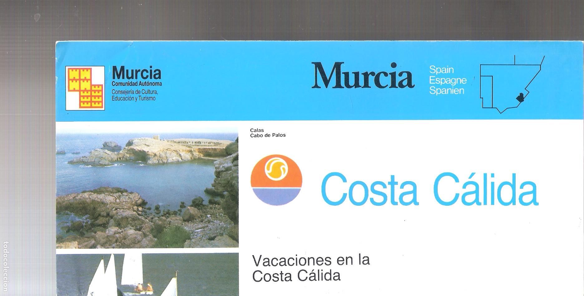 Travel Brochures: Murcia, Costa C&aacute;lida. Comunidad Aut&oacute;noma de Murcia. Desplegable. 22X11 / 22X44 cm.
