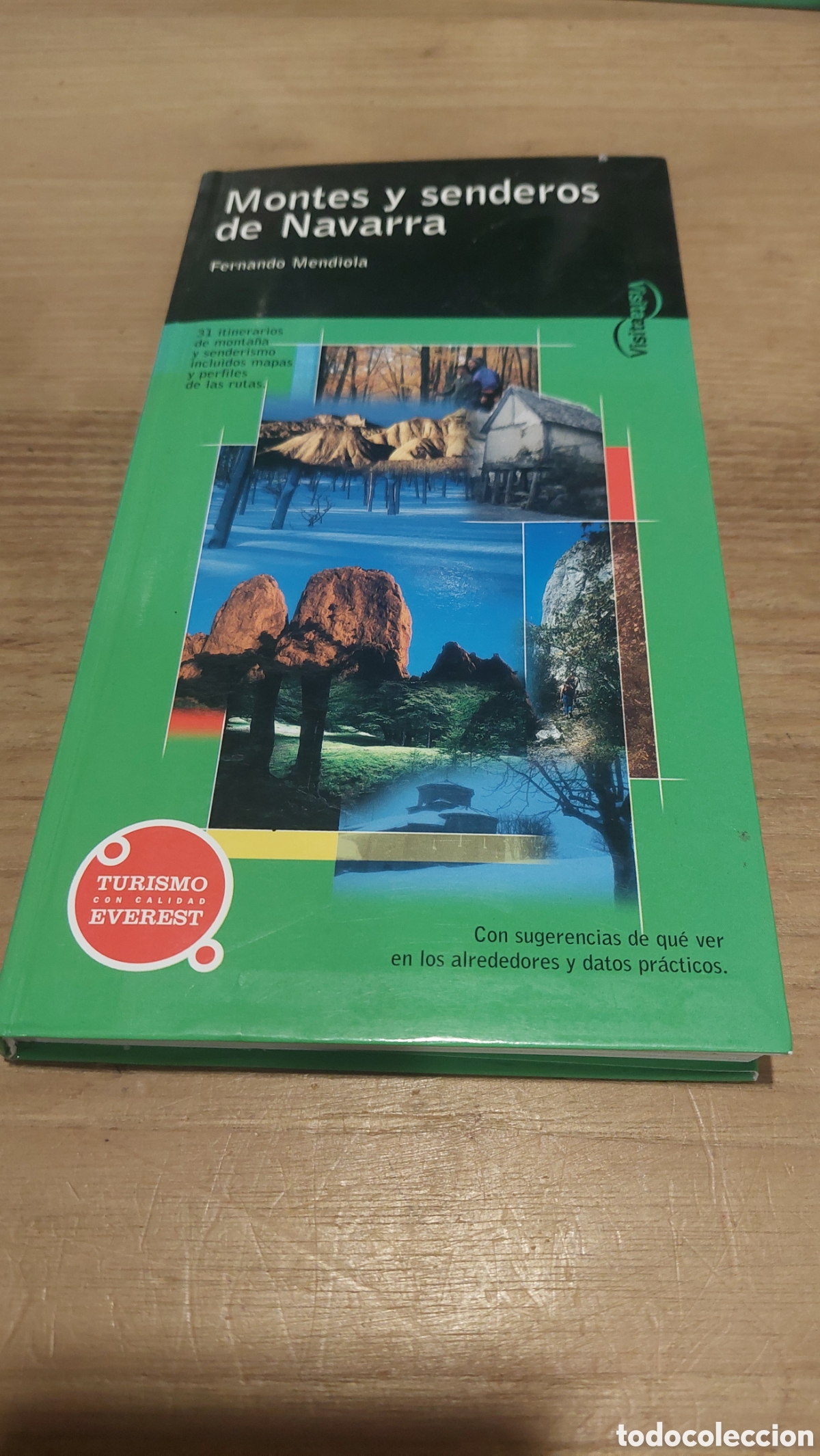 Travel Brochures: 2002 montes y senderismo de Navarra everest rutas libro fotos mapas